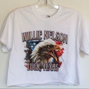 Willie Nelson Luck Texas Crop Band T Shirt